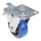 Vestil Elastic Rubber Swivel With Total Brake Caster 5 In. Diameter x 2 In. Width 550 lb Blue/Black CST-BB-5X2ER-SWTB - alternate 7